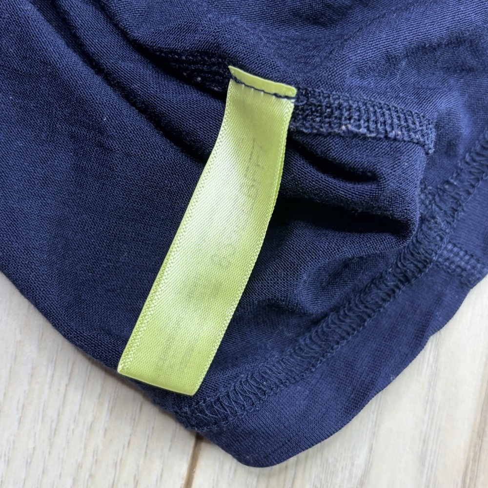 Icebreaker Merino Wool T-Shirt Mens Large Navy Blue Long Sleeve Tee Athletic - Picture 9 of 9